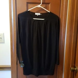 Long sleeve Calvin Klein black cotton top